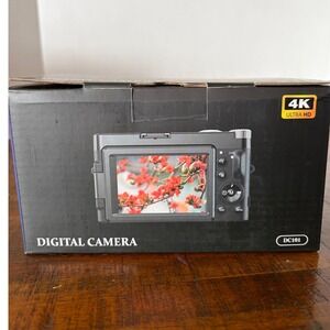 Teftymon DC101 4K Digital Camera 48MP Vlogging Camera 16X Zoom 180 Flip Screen
